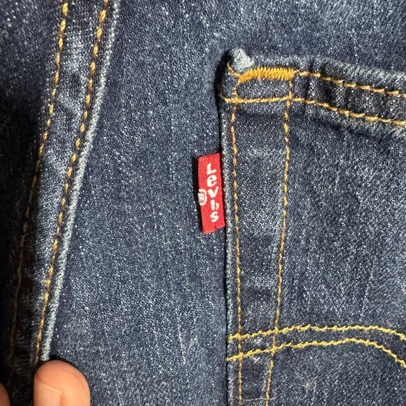 Levi's 559 Relaxed Straight Fit Jeans Men 33x34 Blue Dark Wash Classic Casual - Picture 6 of 12